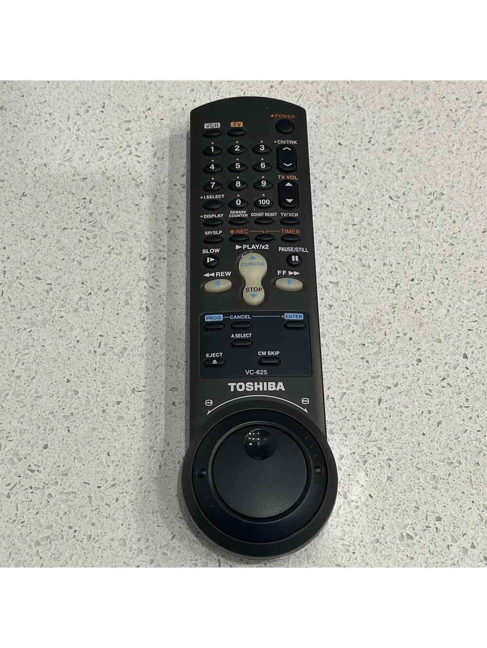 Genuine Original Toshiba VC-625 VCR/TV Remote Control For W627 W625 W625CG